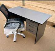 Office table with an office chair