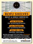 Rent a shelf with as little as Ksh 50