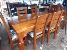 Dinning table solid with 6 chairs