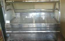 Stainless steel refrigerated meat display counter