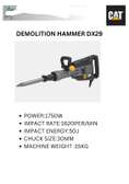 Cat Demolition Hammer Drill Dx29 1750w