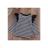 Cute Baby Girl Long-sleeve Blouse-Stripped
