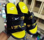 Nike Utility Sandals mens open shoe Yellow Slides