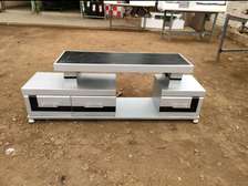 Silver TV stand