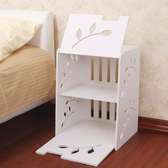 White bedside Cabinet/Bedside table/Nordic modern creative