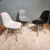 Armless Non-Padded  Plastic Eames Chair