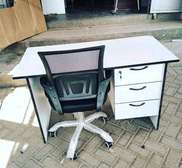 Office desk with a desk chair
