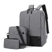 Generic Computer Backpack 3-Piece Set