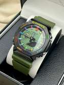 G-Shock Original Japan GA-2100 Men Black Green Wrist Watch