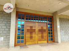 Hardwood church door fixing in Nairobi Kenya