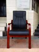 Ergonomic Office Chair Black Faux Leather