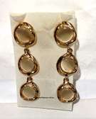 Womens Circular golden earrings