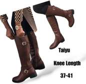 Leather Knee Length Boots 👌