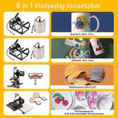 Multifunctional 8in1 29X38cm Heat Press Printer Machine