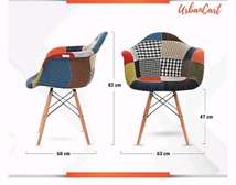 *Tulip bucket like Patchwork Eames chair*