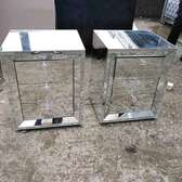 Double/duo adhessive mirror-sheet Bedside drawers
