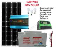 Sunnypex 150W affordable home use solar fullkit