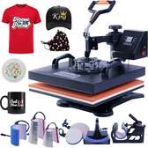 8 in 1 Heat Press Machine 360-Degree Swing Away