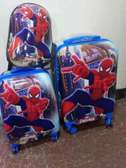 Spiderman 3 in 1 kids suitcases school trolley