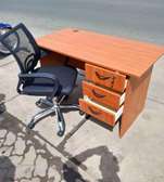 Office chair with a desk table