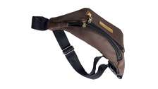 Mens Brown Leather waist bag with keyholder