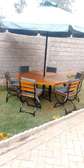 Outdoor/Umbrella Dining Table Sets - 6 Seater
