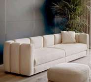 Modern cream three seater sofa set