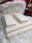 6 by 6 white bedsheets