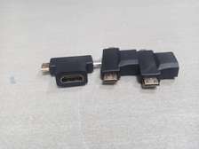 3 In 1 HDMI Female To Mini HDMI + Micro-HDMI