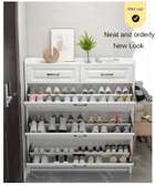 Bucket flip shoe cabinet