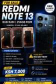 Redmi Note 13 8GB RAM 256GB AMOLED Display