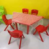 Vibrant Kids Table & 6 Chairs Set Durable