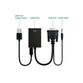VGA To HDMI Converter Adapter Cable With Audio Output