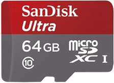 SanDisk Ultra 64GB UHS-I/Class 10 Micro SDXC Memory Card