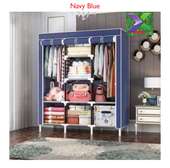 Portable Wardrobe Navy Blue Large Capacity Organizer