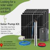 Solar pump kit.