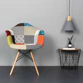 Arm Rest Patch Work Chair