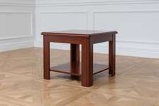 Compact Square Mahogany Living Room Table