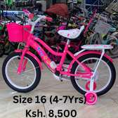 Girls bike size16