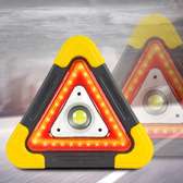 Battery powered 3 mode triangle warning light stand