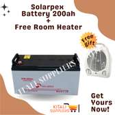 Solarpex Battery 200ah With Free Room Heater