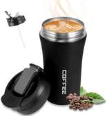 400ml coffee thermocup with 2 locking outlets