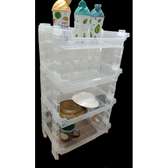 4 Stacks / Layers Plastic Kitchen Organizer Dish Rack