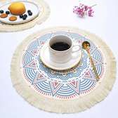 Round table mats clothe