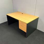 Cherry-Finish Rectangular Office Desk – 120cm