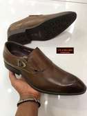 Buckled Brown Leather Shoes