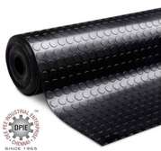 Heavy-Duty Rubber Floor Mat Raised Circle Pattern