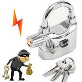 Security Alarm Padlock Lock (Big) Black