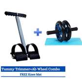 AB Wheel Double Wheel Abs Roller + Tummy Trimmert