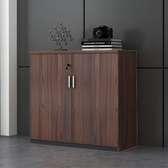 Wooden 2-Door Office Credenza
